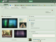 Tablet Screenshot of makser.deviantart.com