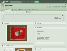 Tablet Screenshot of jusdecrabe.deviantart.com