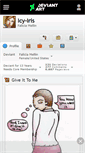 Mobile Screenshot of icy-iris.deviantart.com