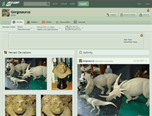 Tablet Screenshot of gorgosaurus.deviantart.com