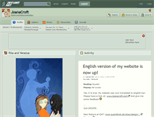 Tablet Screenshot of joanacroft.deviantart.com