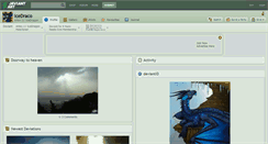 Desktop Screenshot of icedraco.deviantart.com