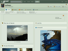 Tablet Screenshot of icedraco.deviantart.com