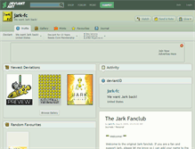 Tablet Screenshot of jark-fc.deviantart.com