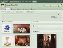 Tablet Screenshot of christoph-schneider.deviantart.com