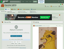 Tablet Screenshot of draconian-satirist.deviantart.com