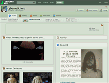 Tablet Screenshot of cybernetichero.deviantart.com