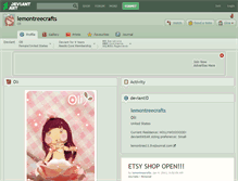 Tablet Screenshot of lemontreecrafts.deviantart.com