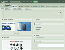 Tablet Screenshot of daddyre.deviantart.com