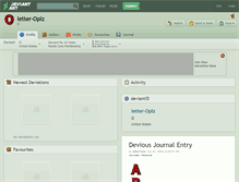 Tablet Screenshot of letter-oplz.deviantart.com