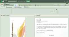 Desktop Screenshot of birdypeas8.deviantart.com