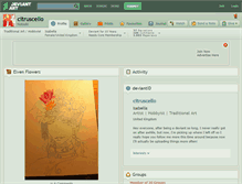 Tablet Screenshot of citruscello.deviantart.com