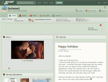 Tablet Screenshot of duchesse2.deviantart.com