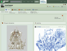 Tablet Screenshot of moorkasaur.deviantart.com