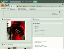Tablet Screenshot of flaky7.deviantart.com