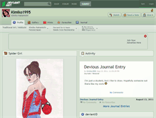 Tablet Screenshot of kimiko1995.deviantart.com