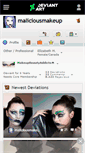 Mobile Screenshot of maliciousmakeup.deviantart.com