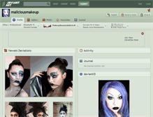 Tablet Screenshot of maliciousmakeup.deviantart.com