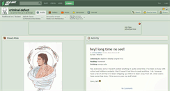 Desktop Screenshot of criminal-defect.deviantart.com