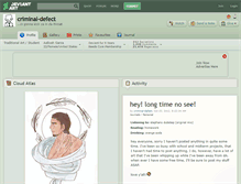 Tablet Screenshot of criminal-defect.deviantart.com