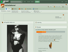 Tablet Screenshot of michellefennel.deviantart.com