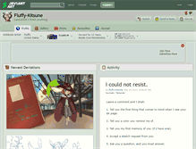 Tablet Screenshot of fluffy-kitsune.deviantart.com