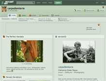 Tablet Screenshot of carpediemlavie.deviantart.com