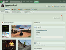 Tablet Screenshot of dragonfrombrazil.deviantart.com