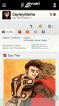 Mobile Screenshot of cayleyalaina.deviantart.com