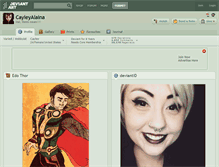 Tablet Screenshot of cayleyalaina.deviantart.com