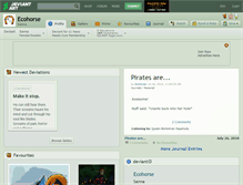Tablet Screenshot of ecohorse.deviantart.com