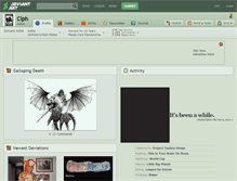 Tablet Screenshot of ciph.deviantart.com