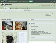 Tablet Screenshot of lupinepyrefly.deviantart.com