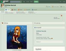 Tablet Screenshot of orihime-fanclub.deviantart.com