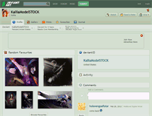 Tablet Screenshot of kalliamodelstock.deviantart.com