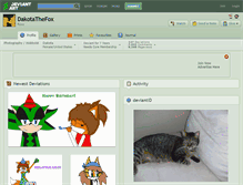 Tablet Screenshot of dakotathefox.deviantart.com