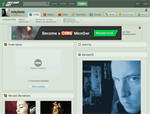 Tablet Screenshot of nosyboss.deviantart.com
