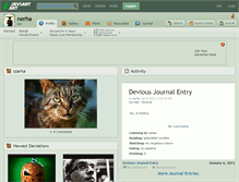 Tablet Screenshot of nerha.deviantart.com