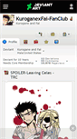 Mobile Screenshot of kuroganexfai-fanclub.deviantart.com