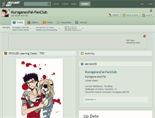 Tablet Screenshot of kuroganexfai-fanclub.deviantart.com