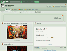 Tablet Screenshot of giselaverdessi.deviantart.com