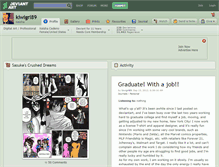 Tablet Screenshot of kiwigrl89.deviantart.com