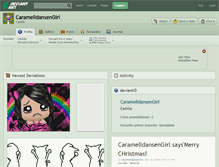 Tablet Screenshot of caramelldansengirl.deviantart.com