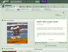 Tablet Screenshot of milbisous.deviantart.com