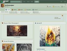 Tablet Screenshot of kyrisnowpaw.deviantart.com