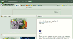 Desktop Screenshot of feathereddragons.deviantart.com