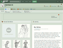 Tablet Screenshot of chibitalim18.deviantart.com