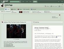 Tablet Screenshot of gothictoggs.deviantart.com