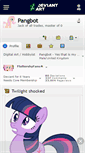 Mobile Screenshot of pangbot.deviantart.com