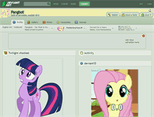 Tablet Screenshot of pangbot.deviantart.com